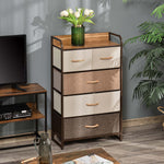 Closet Dresser, Dresser Tower With 5 Linen Fabric Drawers