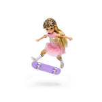 Skate Park Doll with Skateboard and Helmet, 18cm Tall