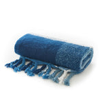 York Blue Supersoft Yarn Dyed Jacquard Throw