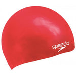 Childrens/kids Silicone Swim Cap | One Size | Red