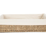 Seagrass Cotton Lined Rectangular Tray | Extra Large | Green