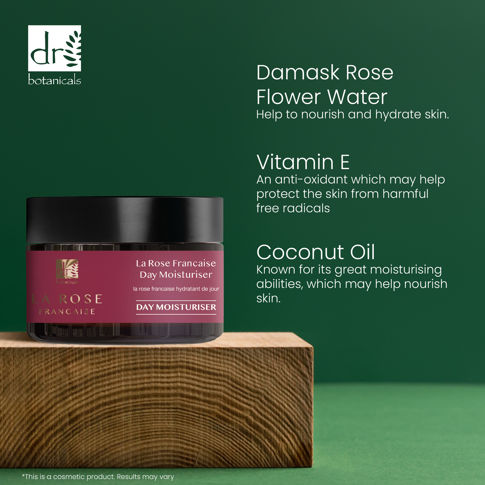 Dr Botanicals Professional La Rose Francaise Day Moisturiser 50ml