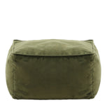 Amara Velvet Bean Bag Pouffe | Olive