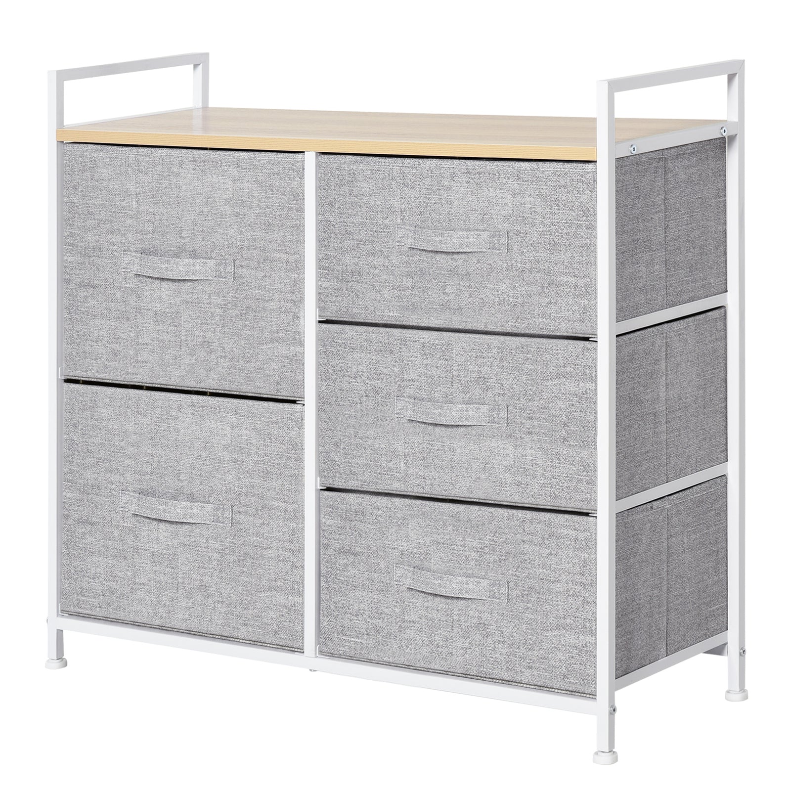 5 Drawer Linen Basket Storage Unit Home Organisation Shelf