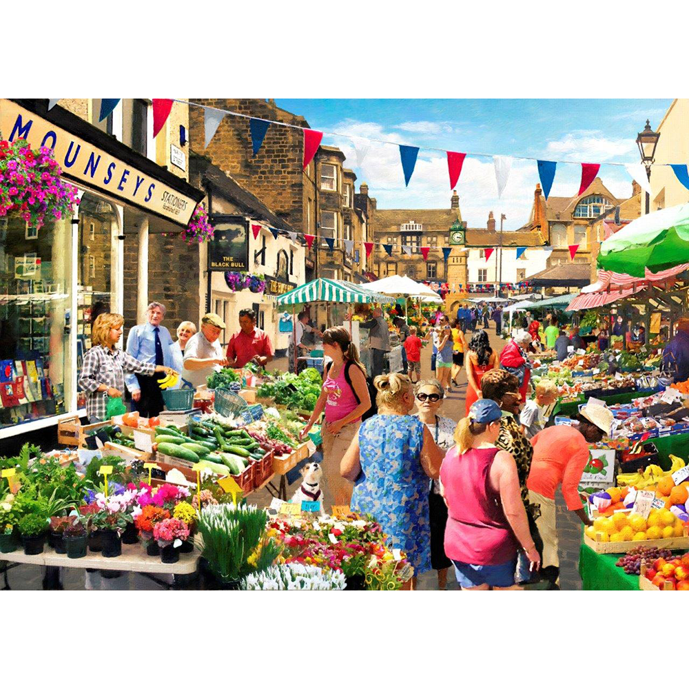 Street Market, 1000 Piece Jigsaw Puzzle