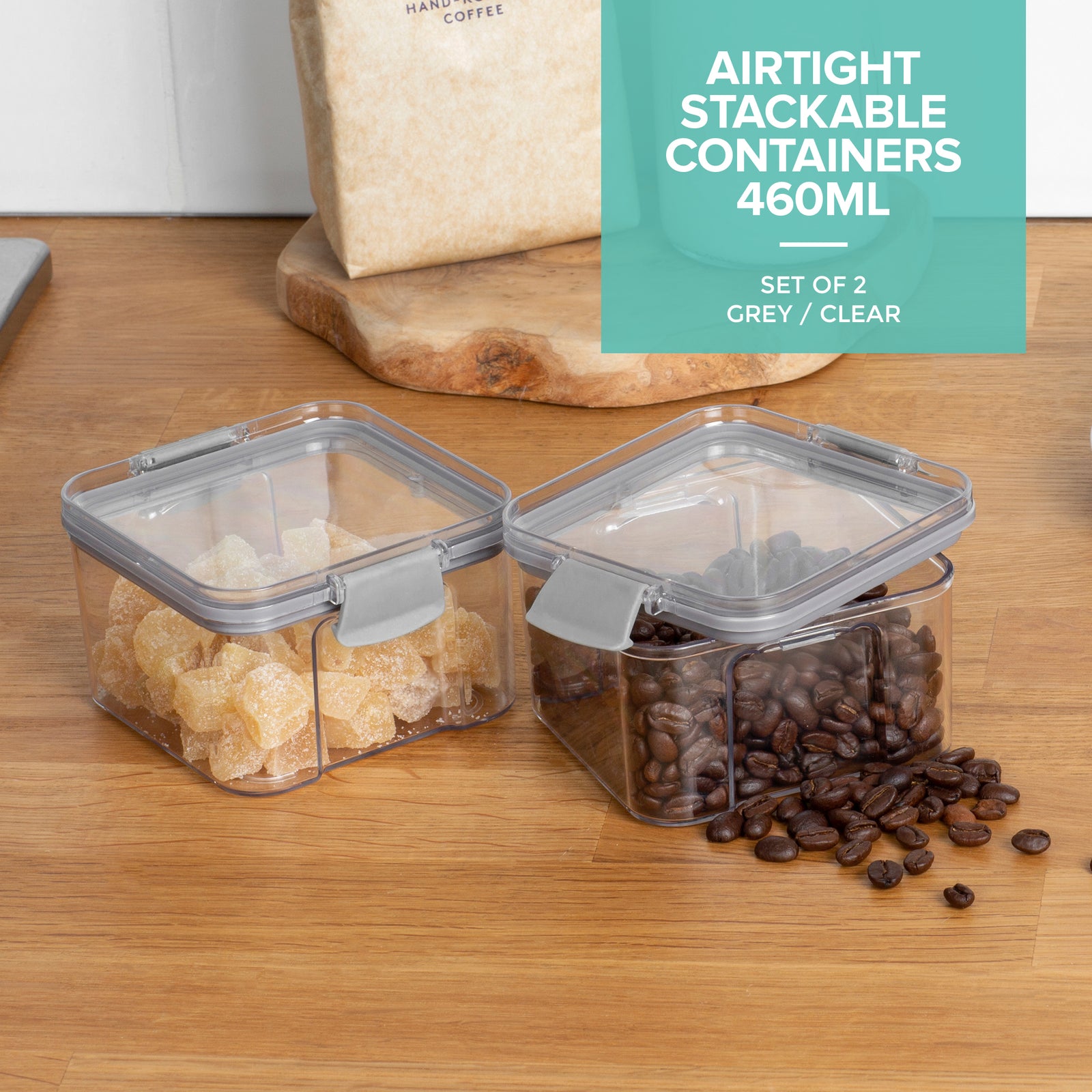 Airtight Pantry Small Containers - Set Of 2