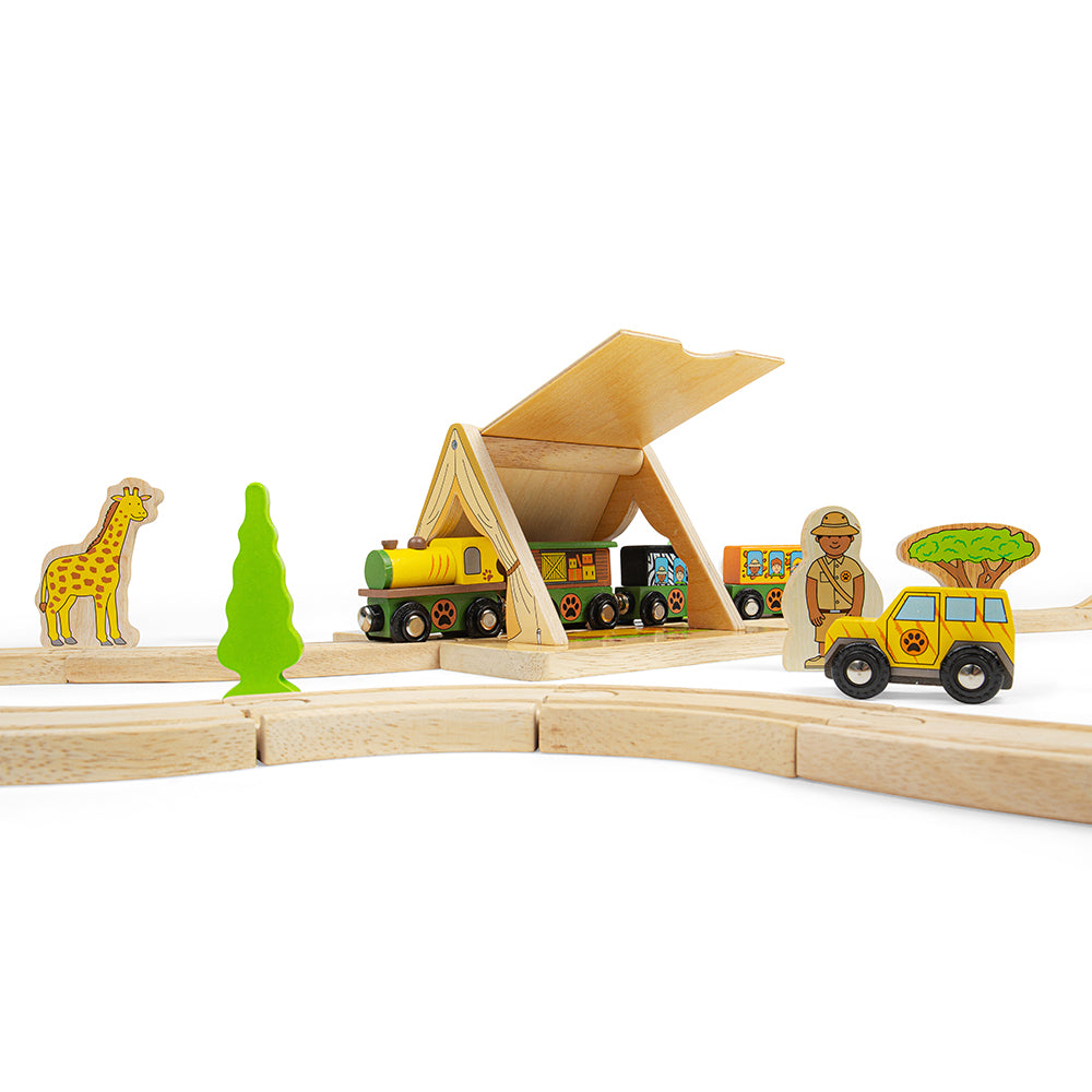 Safari Tent Tunnel for Wooden Safari Train Set