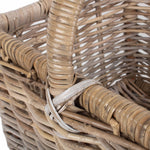 Kubu Grey Rattan Open Ended Log Basket | Medium | Brown