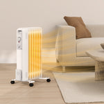 7/9fin Oil Filled Heater Radiator For Home 1.5/2kw | Small | White