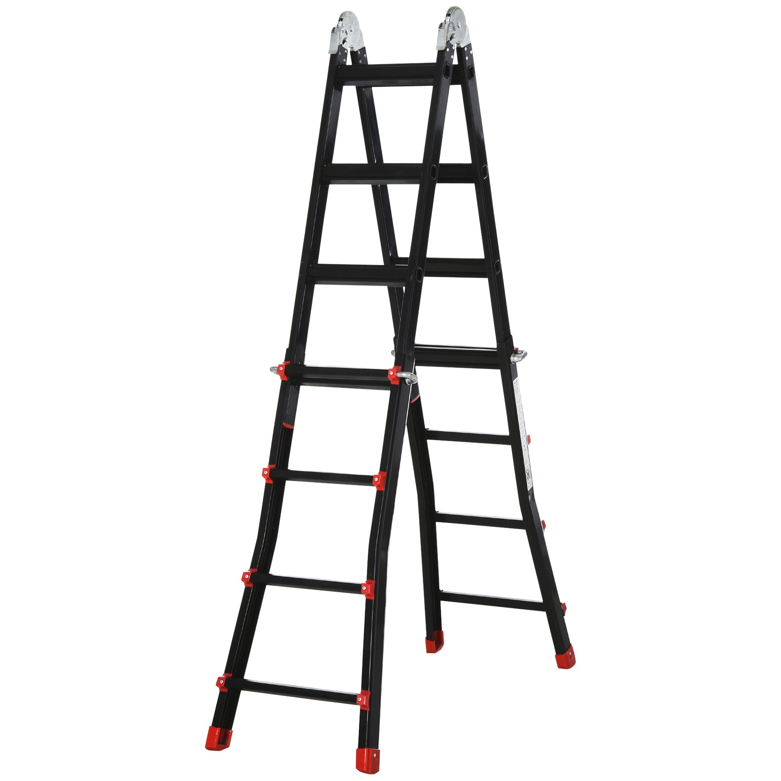 4m Aluminium Duo Ladder, Telescopic, Multipurpose