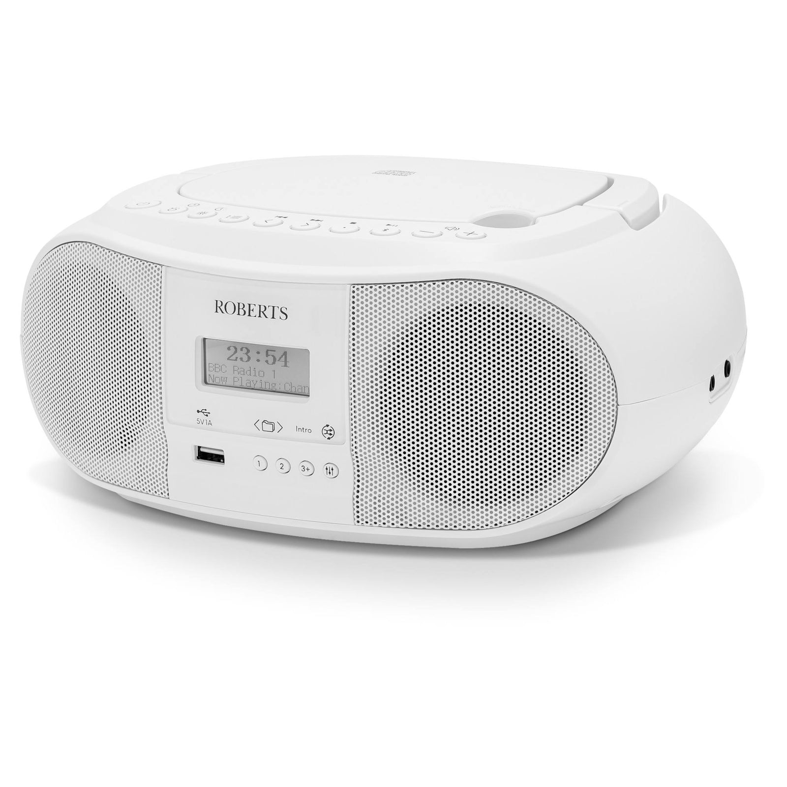 Zoombox 4 Dab/dab+/fm Bluetooth Portable Boombox | White