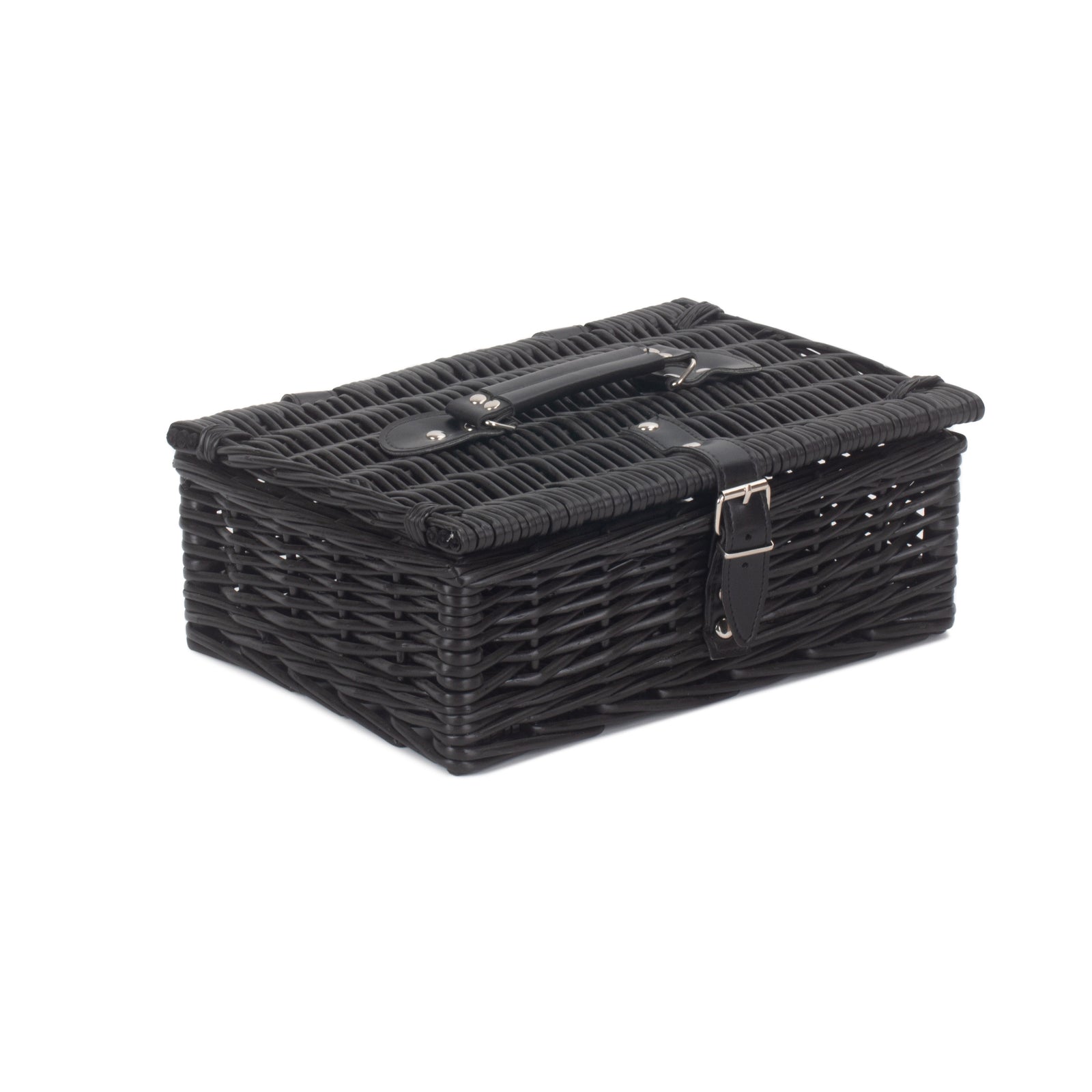 Red Hamper Wicker 30cm Black Hamper