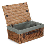 Wicker 46cm Double Steamed Picnic Basket | Gray