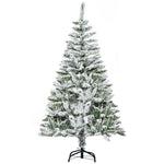 5/6ft Snow Flocked Christmas Tree, Realistic Tips | 5ft | Green