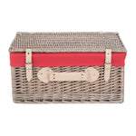 Wicker 51cm Antique Wash Picnic Basket | Red