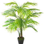 130cm Artificial Areca Palm Tree - Extra Large With Copper Metal Planter