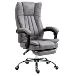 Executive Office Chair W/ Footrest | Gray