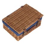 Wicker 35cm Light Steamed Picnic Basket | Blue