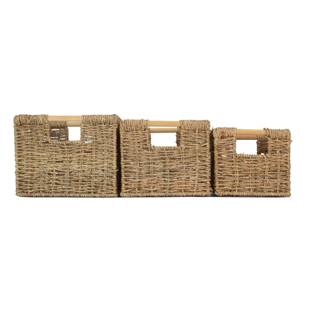 Seagrass Nordic Seagrass Storage Basket | Set-of-3 | Brown