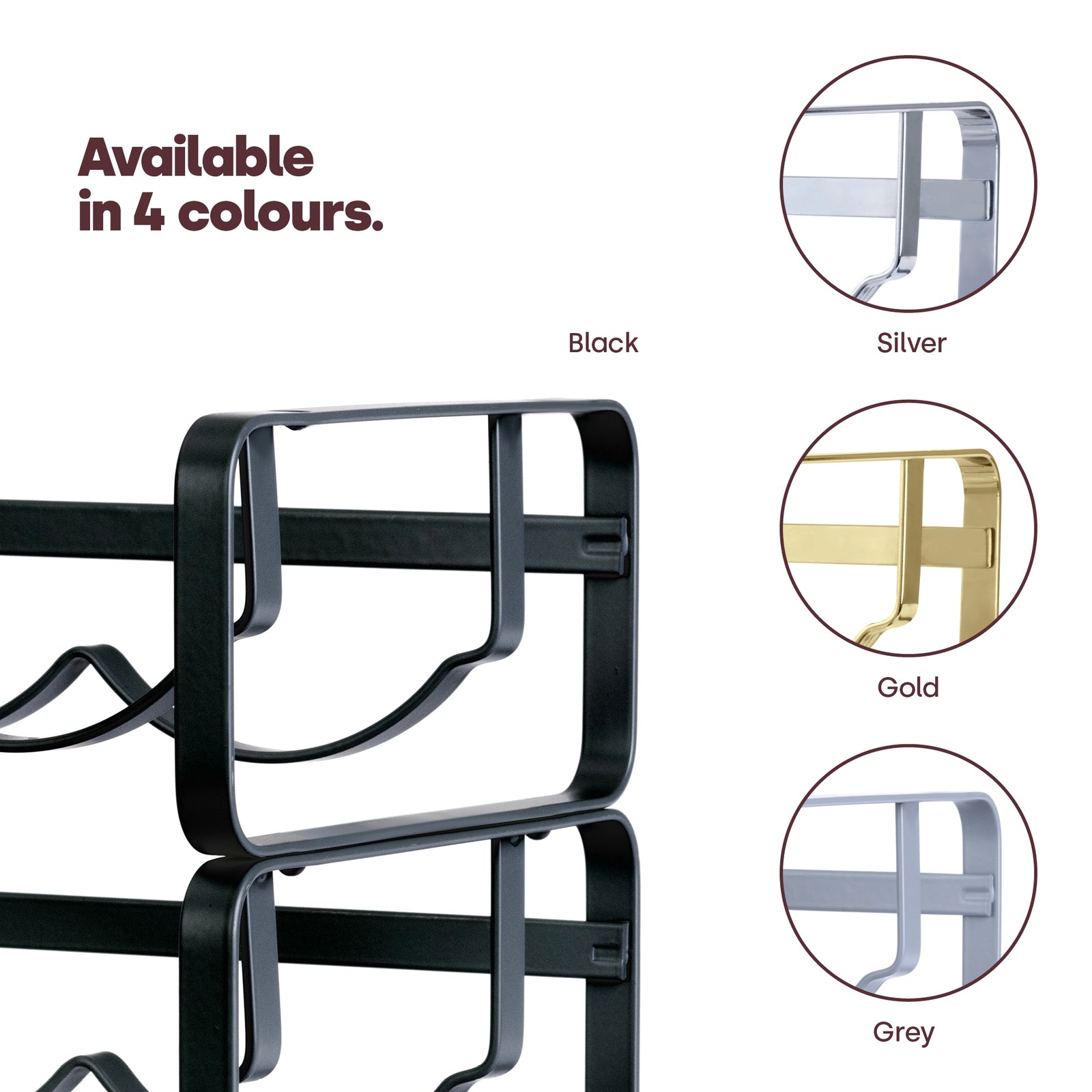 Modular Wine Rack - Matt Black