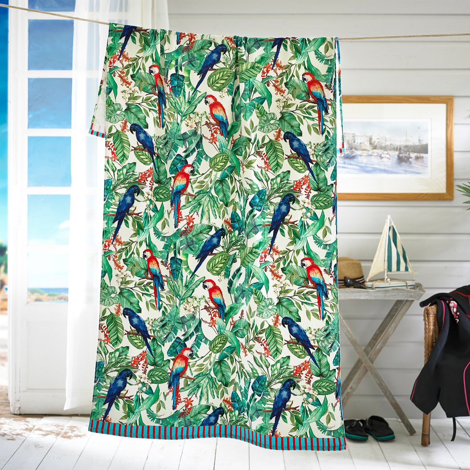 Pandemonium Printed Velour 90x180cm Cotton Beach Towels