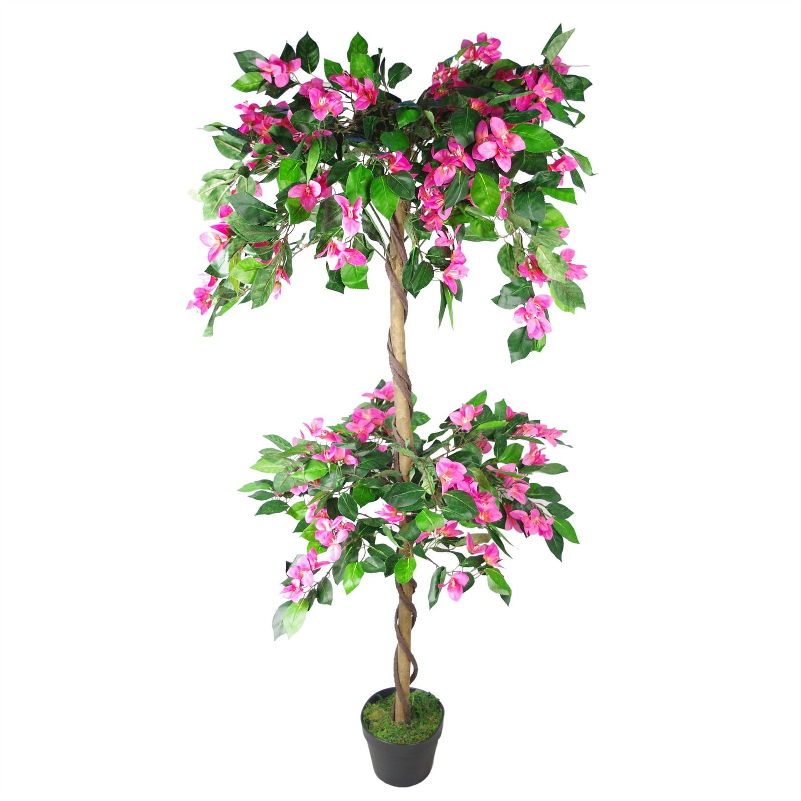 Leaf 140cm Extra Large Artificial Flowering Rhododendron Bush Tree