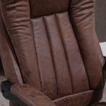 Executive Office Chair W/ Footrest | Brown