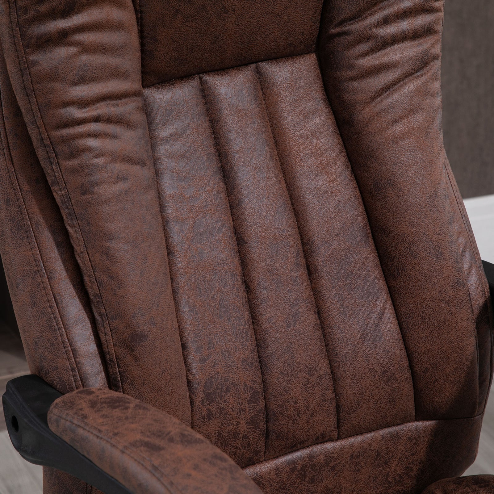 Executive Office Chair W/ Footrest | Brown