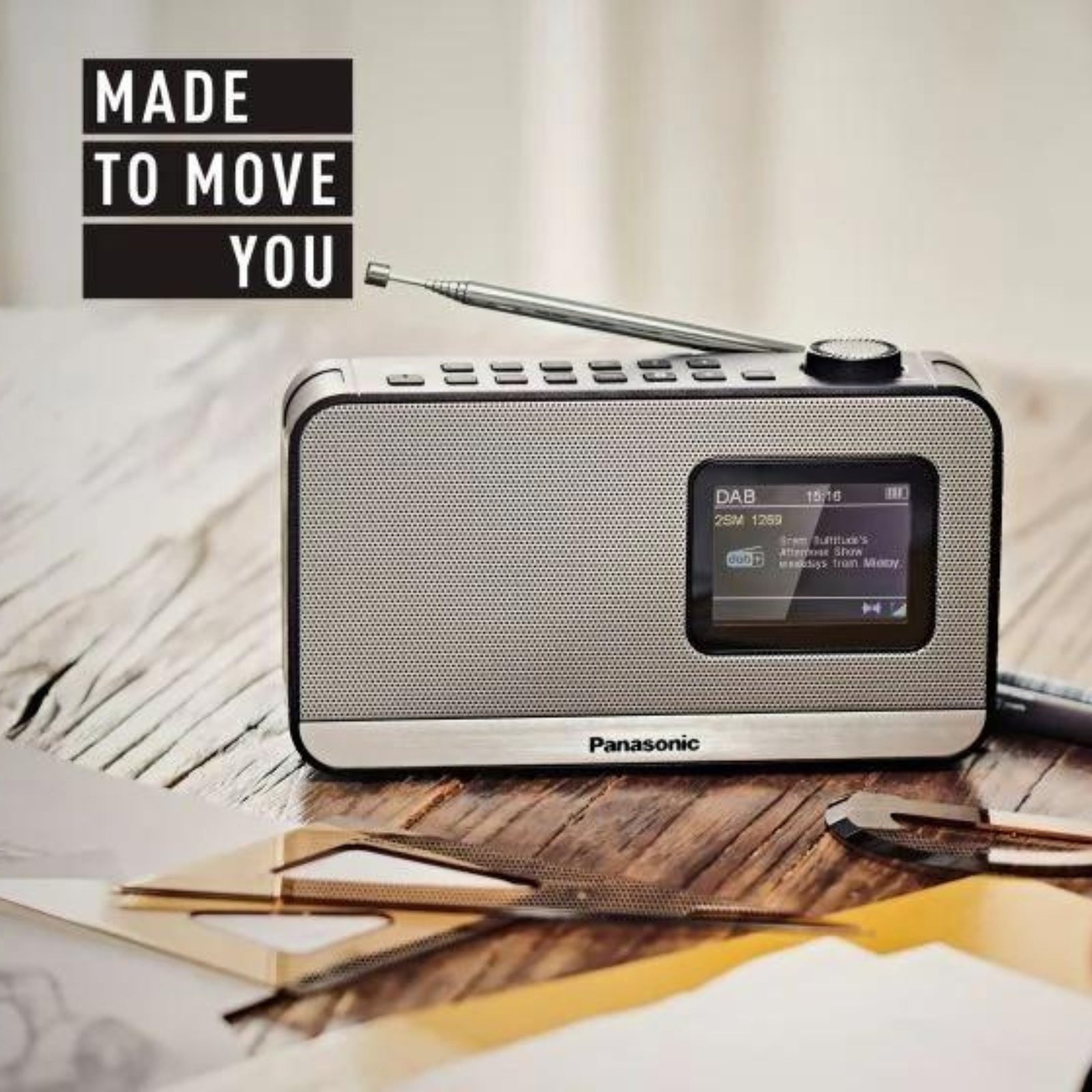 Rf-d15eg-k Portable Dab+ Radio With Bluetooth