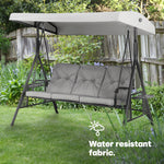 Florence Garden Swing Seat - Grey