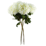 Pack Of 6 X 75cm Extra Large Reflex Chrysanthemum - White