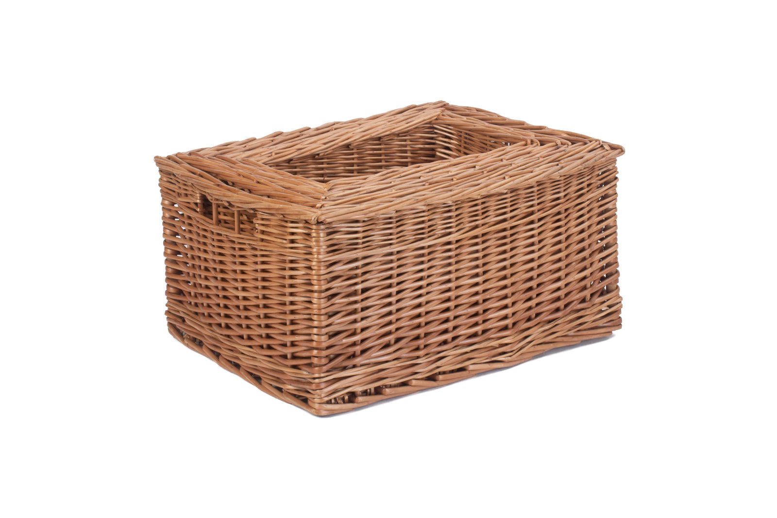 Wicker Double Steamed Open Storage Basket | Set-of-4 | Brown