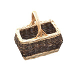 Red Hamper Wicker Childs Rectangular Rustic Shopping Basket