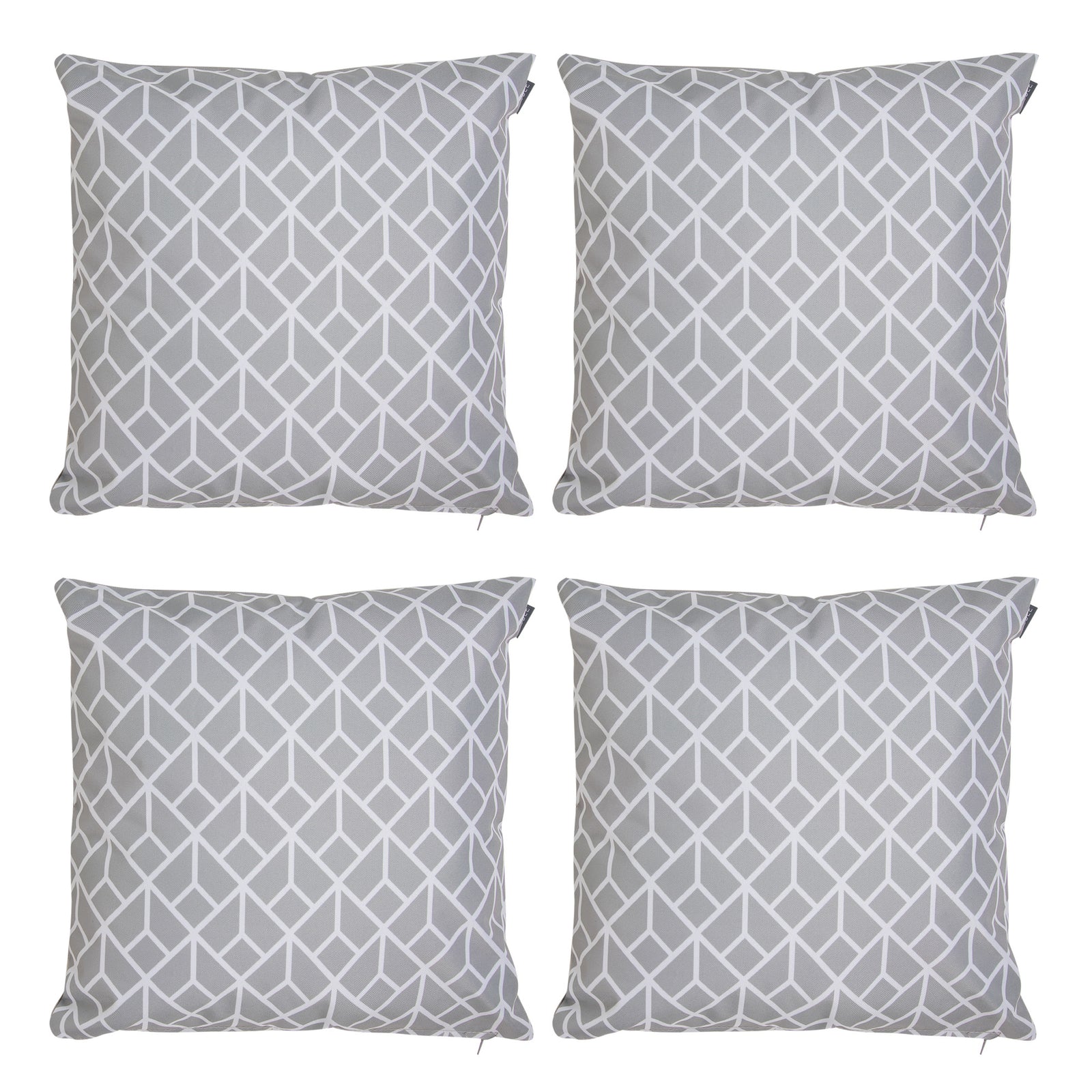 Art Deco Geometric Print Outdoor Cushion (set Of 4)