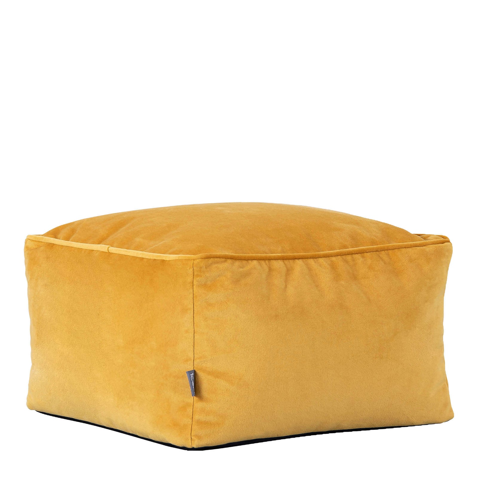 Amara Velvet Bean Bag Pouffe | Yellow