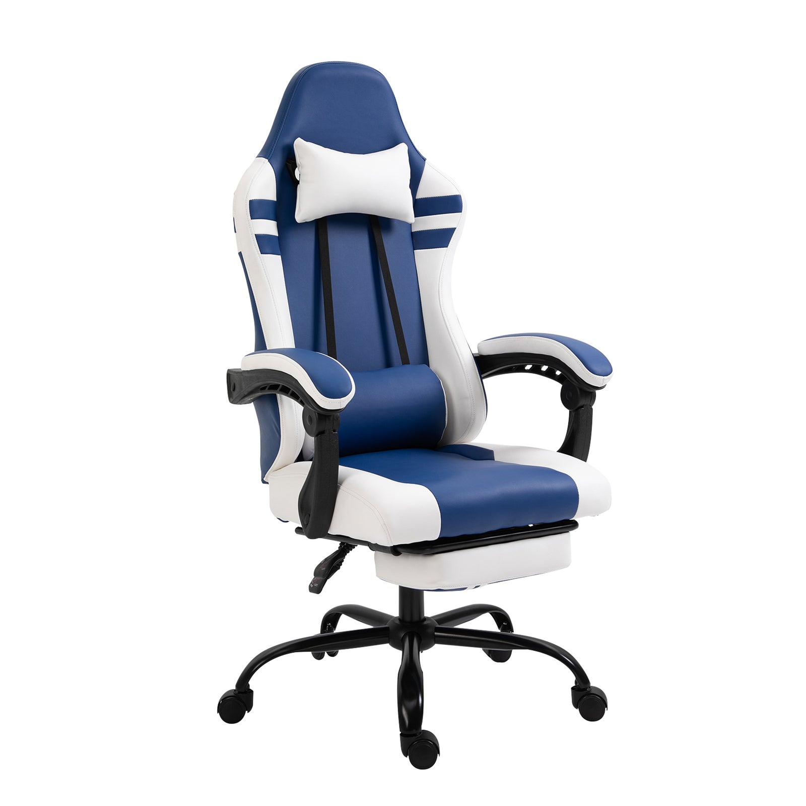 Luxe Pu Leather Gaming Chair W/ Footrest