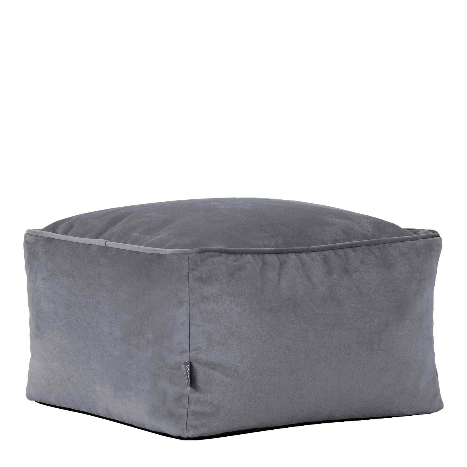 Amara Velvet Bean Bag Pouffe | Charcoal