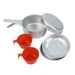 2 Person Aluminium Cook Set | One Size | Silver