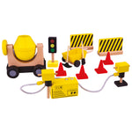 Wooden Construction Equipment Set - 13 Pieces