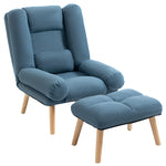 Recliner With Ottoman 3-position Adjustable Lounger