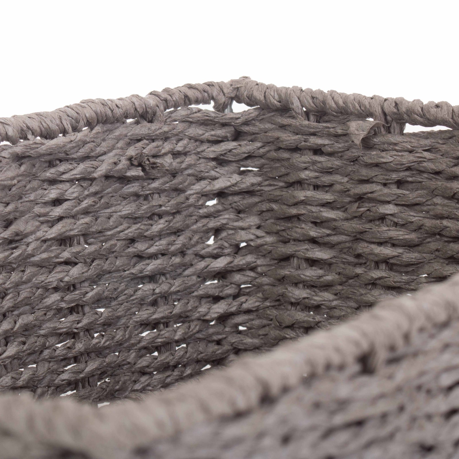 Grey Paper Rope Tray | Small | Gray