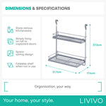 Kitchen Hanging Rack- Grey