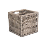 Red Hamper Wicker Wooden Framed Split Willow Storage Basket