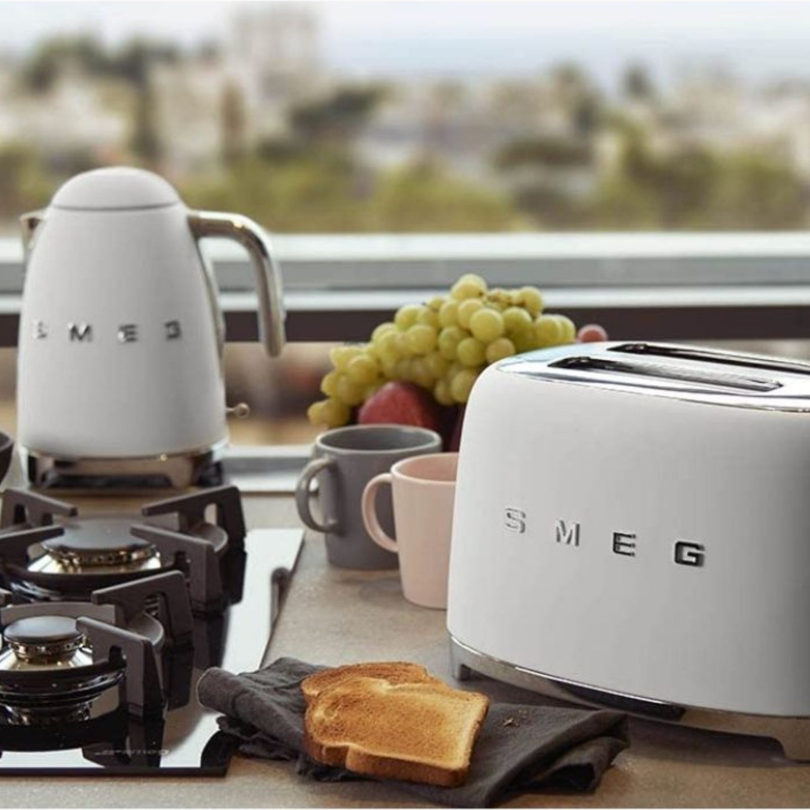 Bundle Set Klf03 Kettle & Tsf01 2 Slice Toaster | Antique White