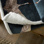 Snuggle Warm Fleece 140x180cm Throw Stork Blue