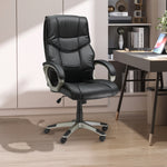 High Back Faux Leather Office Chair | Black