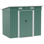 7 X 4ft Outdoor Garden Storage Shed For Backyard Patio | Green