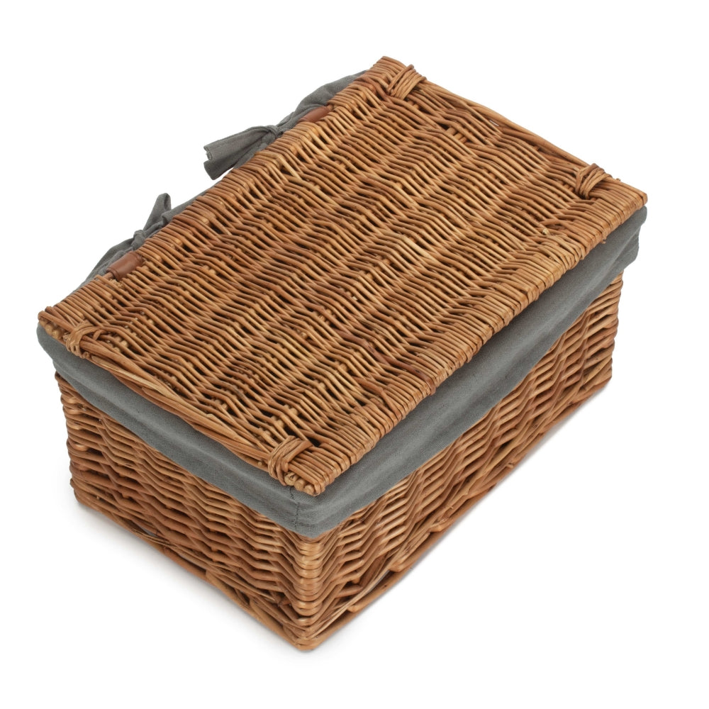 Light Steamed Cotton Lined Storage Basket | Small