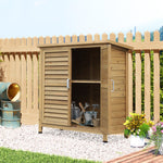 Garden Storage Shed Solid Fir Wood Garage Organisation | Natura