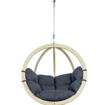 Globo Single Seater Chair Indoor Hanging Set Anthracite